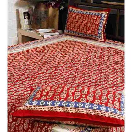 Hand Printed Bed Sheet